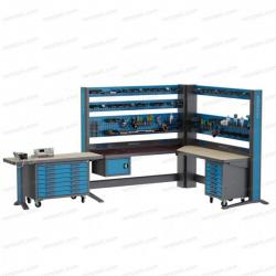 Рабочее место с гетинаксом KronVuz Pro WP 2100H1-S2D-000-SD-TB7TBS7