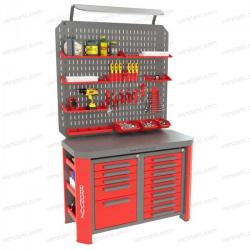 Верстак слесарный с увеличенным экраном и освещением Гефест-ВС-59-ЭДО