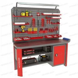 Верстак с двойным экраном  Гефест-ВС-001-ЭДОБ