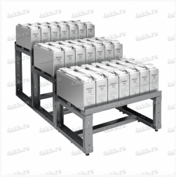 Трехрядный трехуровневый стеллаж для аккумуляторных батарей от производителя