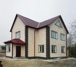 Фасадные панели под камень ровный