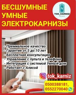 Бесшумные умные Электрокарнизы для всех типов