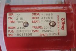 Затвор Bray 30-169-DA0630-DN50 30-169-DN50+S92-0630