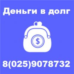 ДЕНЬГИ В ДОЛГ МИНСК 8О25-9О78732
