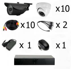 Продам готовый комплект видеонаблюдения на 10 камер (Камеры высокого разрешения AHD 1.0 MP)
