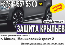 Защита для крыльев автомобиля./