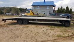 Прицеп автовоз на 2 авто, 2011г, трехосный, с передней поворотной осью.