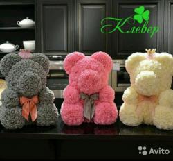 Медведи из роз