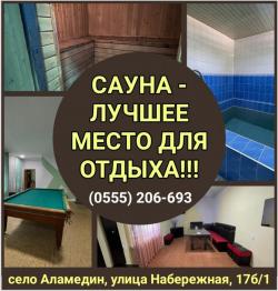 Сауна - лучшее место для отдыха! село Аламедин