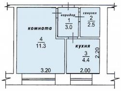 Продам 1-к квартиру 22 м², этаж 2/5