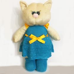 Мягкая игрушка кошка в платье в ассортименте