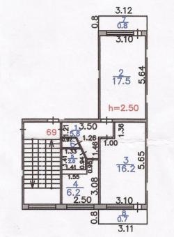 Продаю 2-х ком. 13-мик. 8 дом (Автостанция).