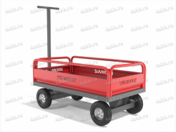 Тележка с бортами для перевозки грузов от производителя