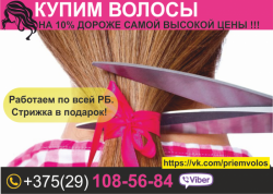 Покупаем волосы дороже всех. Могилев..