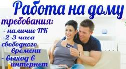 Дополнительный заработок на дому в интернете при занятости 2-3 часа