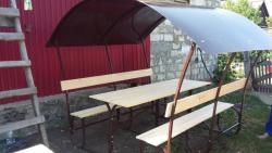 Беседка дачная с поликарбонатом