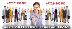 Требуются сотрудники в Алматы