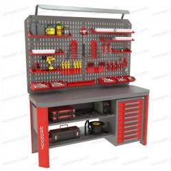 Слесарный верстак Гефест-ВС-009-ЭДО c увеличенным экраном Слесарный верстак Гефест-ВС-009-ЭДО c увеличенным экраном