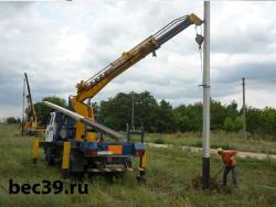 Установка опор ЛЭП в Калининграде Установка опор ЛЭП в Калининграде
