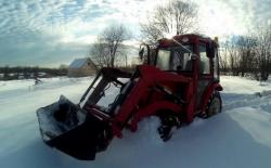 Услуги по уборке снега мини-трактором