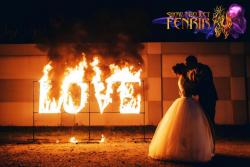 пиротехника на праздник свадьбу огненное сердце